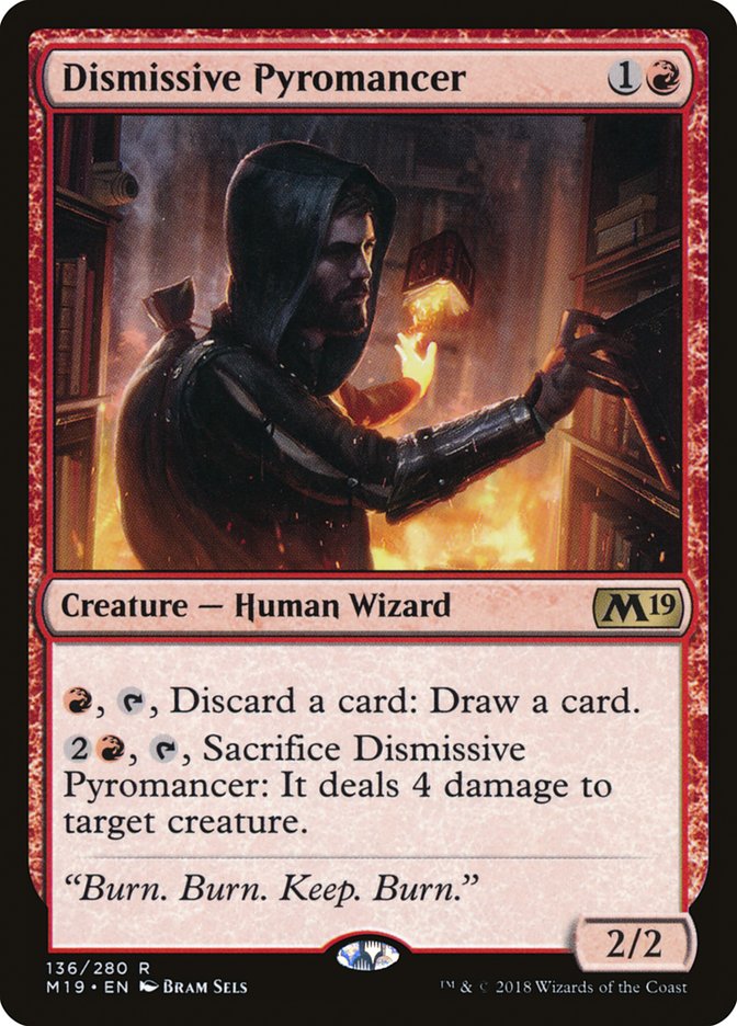 Dismissive Pyromancer [Core Set 2019] | Good Games Morley