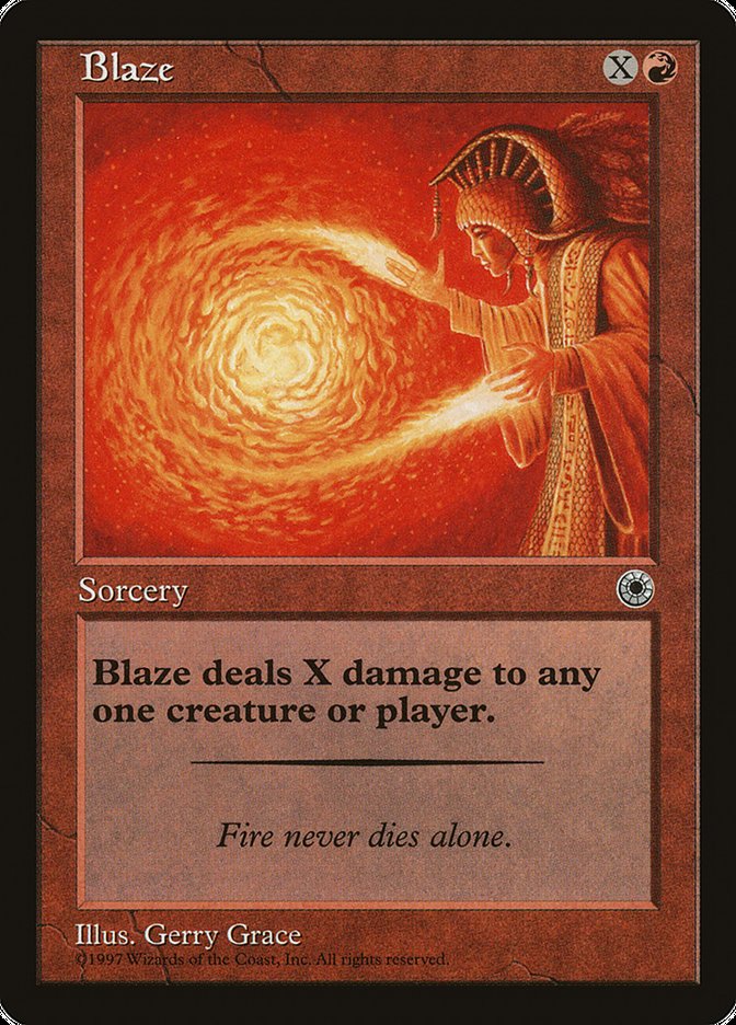 Blaze (With Flavor Text) [Portal] | Good Games Morley