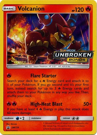 Volcanion (SM179) (Staff Prerelease Promo) [Sun & Moon: Black Star Promos] | Good Games Morley