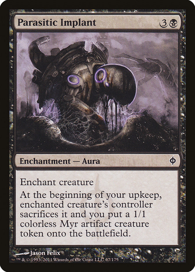 Parasitic Implant [New Phyrexia] | Good Games Morley