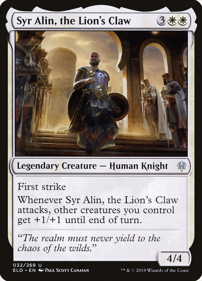 Syr Alin, the Lion's Claw [Throne of Eldraine] | Good Games Morley