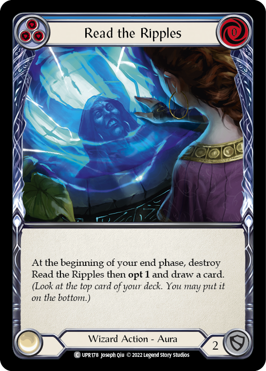 Read the Ripples (Blue) [UPR178] (Uprising)  Rainbow Foil | Good Games Morley
