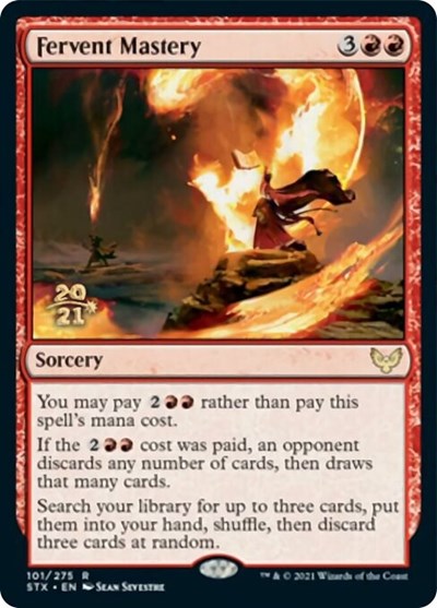 Fervent Mastery [Strixhaven: School of Mages Prerelease Promos] | Good Games Morley