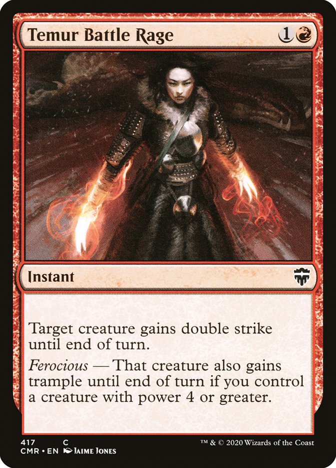 Temur Battle Rage [Commander Legends] | Good Games Morley