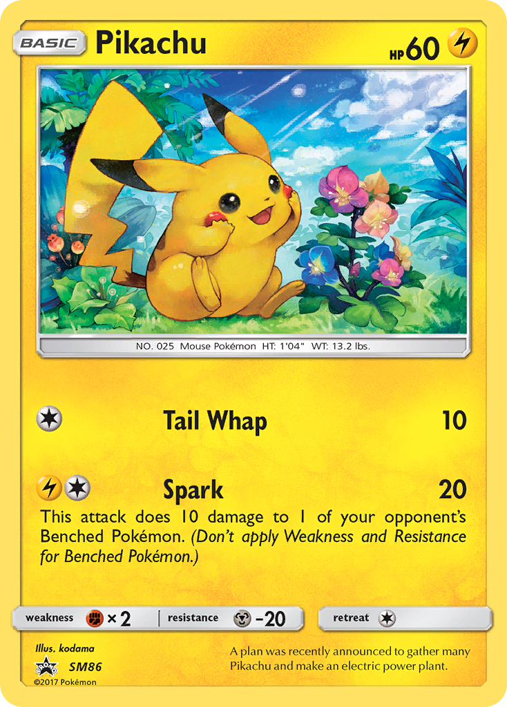 Pikachu (SM86) [Sun & Moon: Black Star Promos] | Good Games Morley