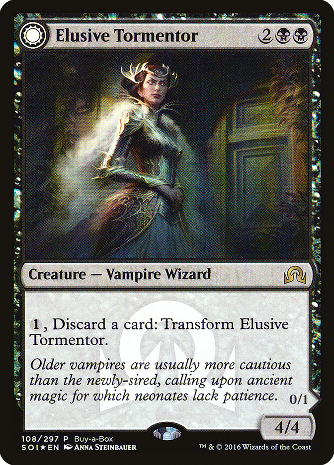 Elusive Tormentor // Insidious Mist (Buy-A-Box) [Shadows over Innistrad Promos] | Good Games Morley