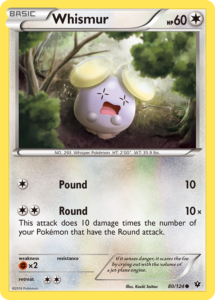 Whismur (80/124) [XY: Fates Collide] | Good Games Morley