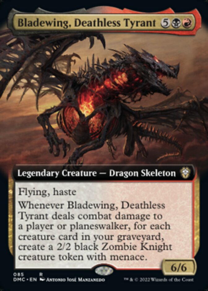 Bladewing, Deathless Tyrant (Extended Art) [Dominaria United Commander] | Good Games Morley
