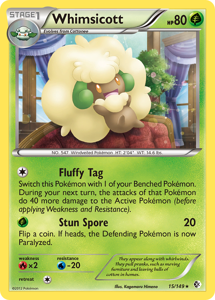 Whimsicott (15/149) [Black & White: Boundaries Crossed] | Good Games Morley