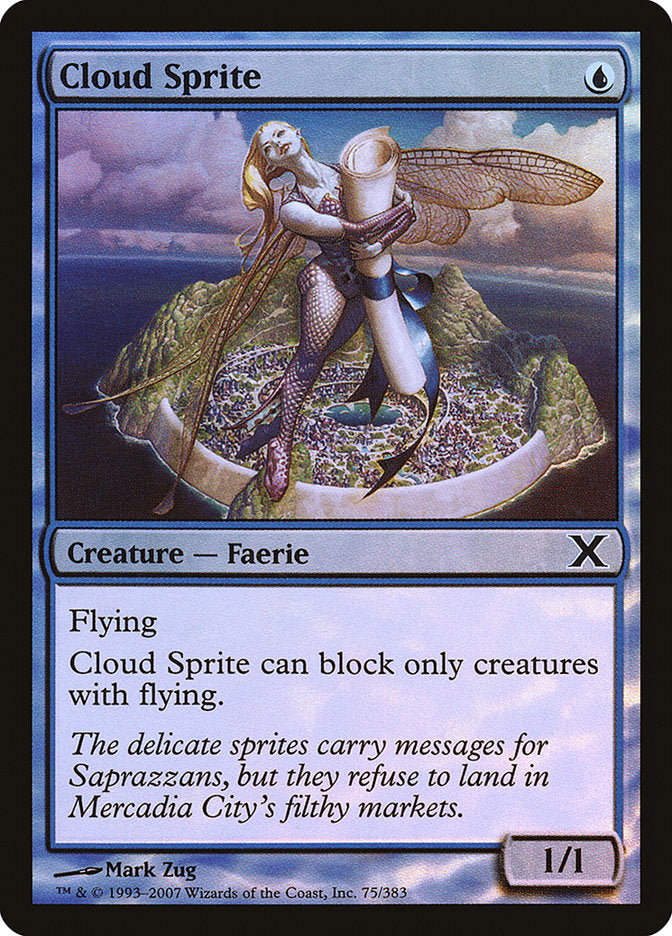 Cloud Sprite (Premium Foil) [Tenth Edition] | Good Games Morley