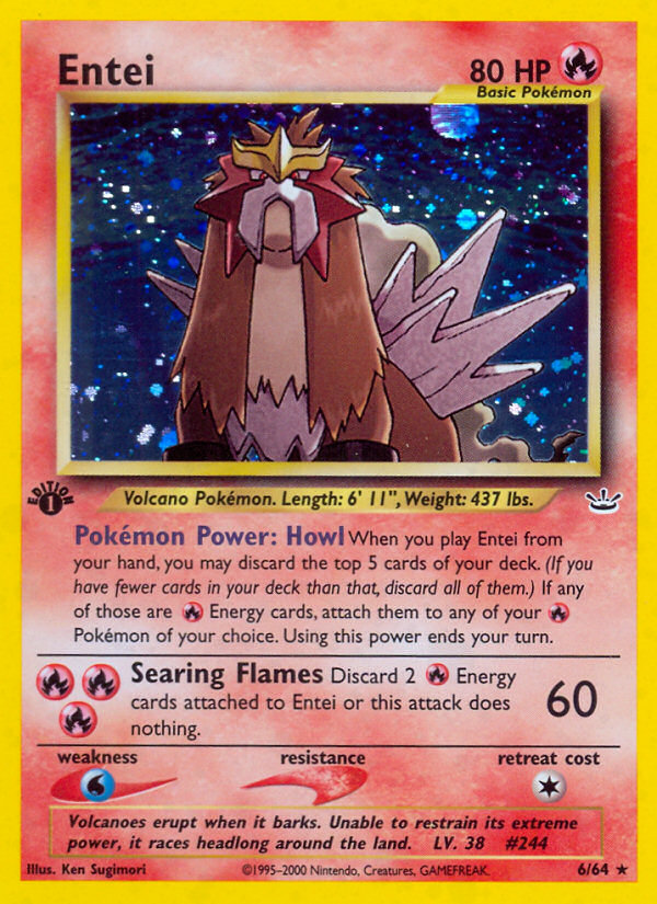 Entei (6/64) [Neo Revelation 1st Edition] | Good Games Morley