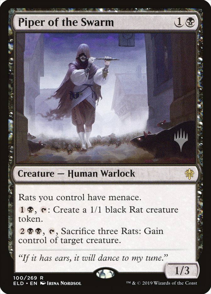 Piper of the Swarm (Promo Pack) [Throne of Eldraine Promos] | Good Games Morley