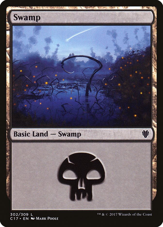 Swamp (302) [Commander 2017] | Good Games Morley
