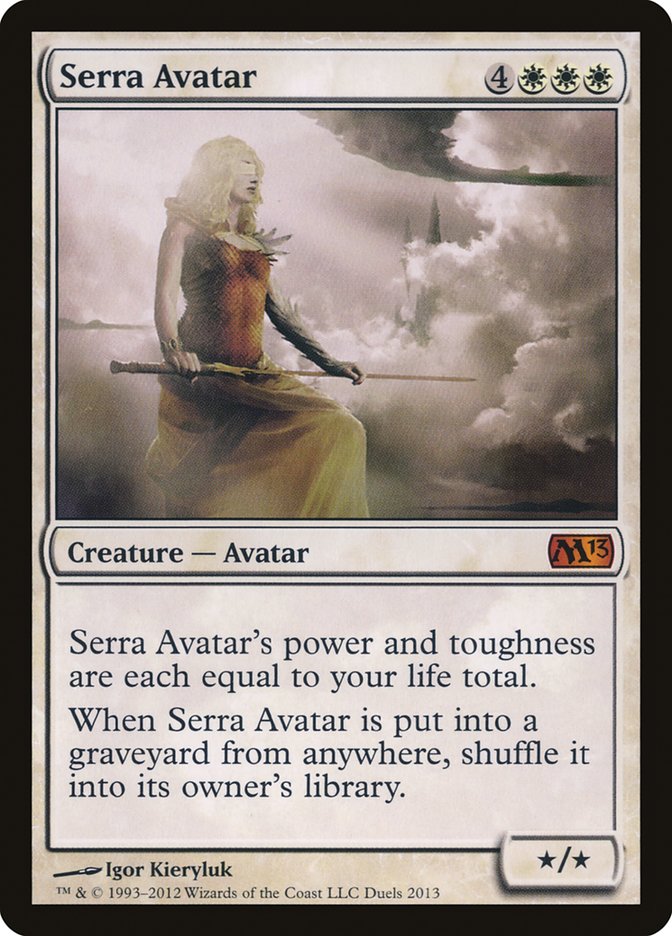 Serra Avatar (Duels of the Planeswalkers Promos) [Duels of the Planeswalkers Promos 2012] | Good Games Morley