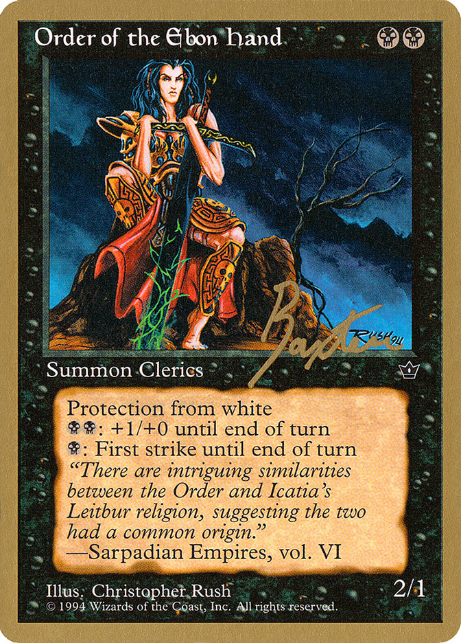 Order of the Ebon Hand (Rush) (George Baxter) [Pro Tour Collector Set] | Good Games Morley