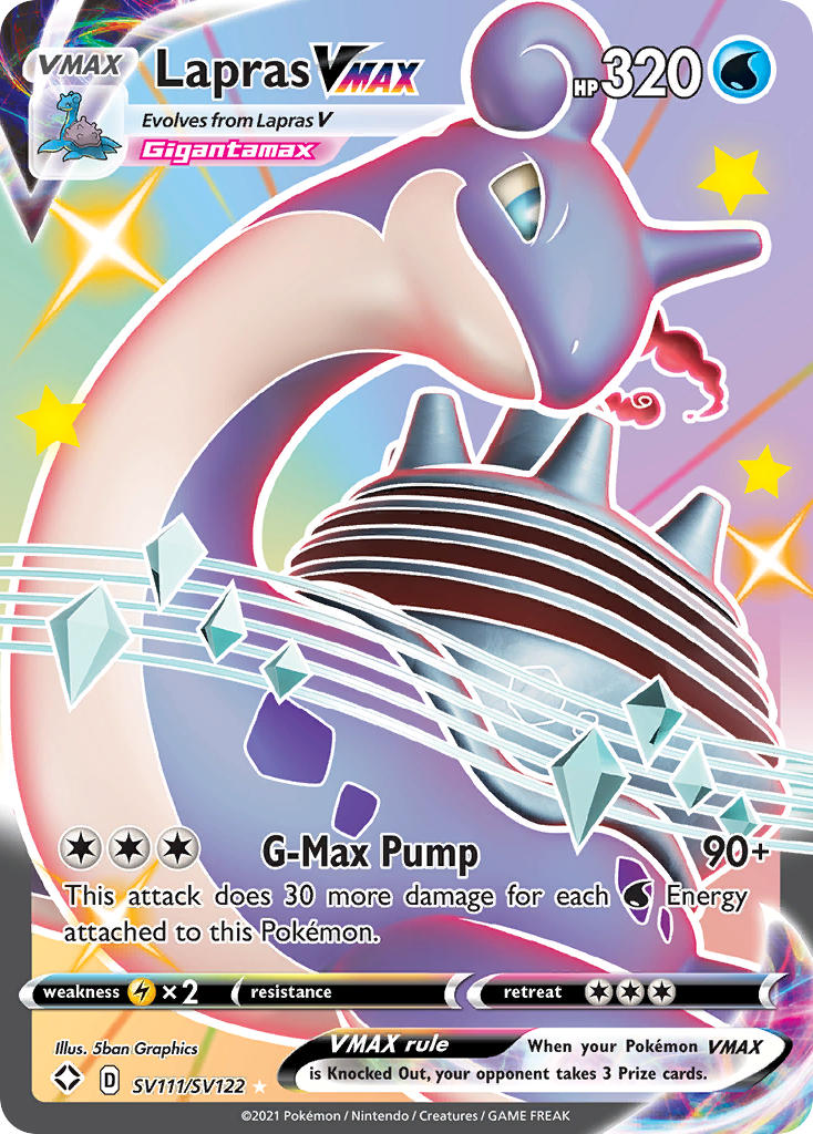 Lapras VMAX (SV111/SV122) [Sword & Shield: Shining Fates] | Good Games Morley