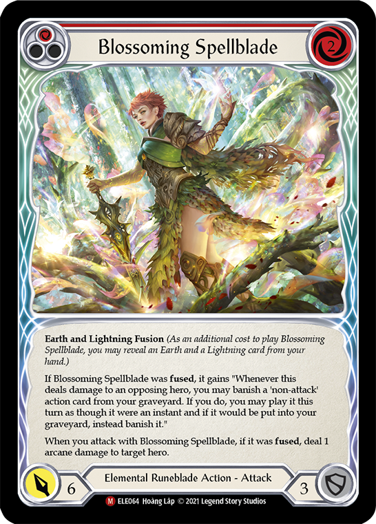 Blossoming Spellblade [ELE064] (Tales of Aria)  1st Edition Normal | Good Games Morley