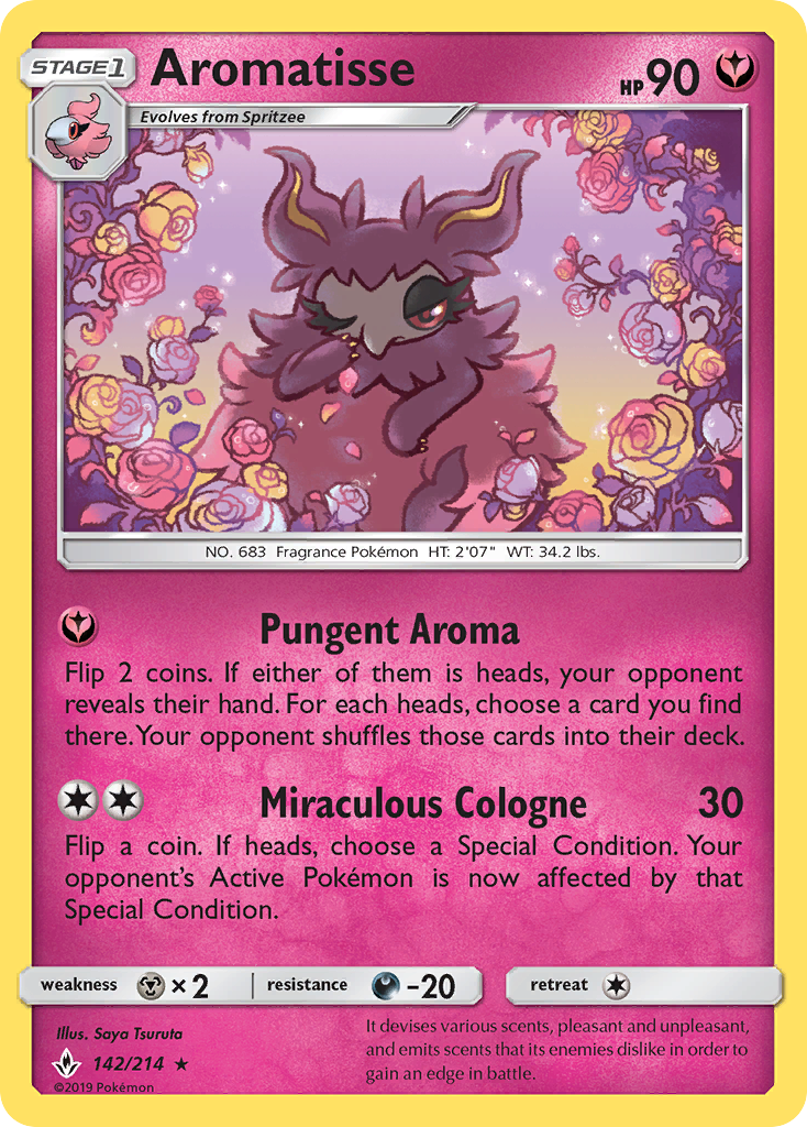 Aromatisse (142/214) [Sun & Moon: Unbroken Bonds] | Good Games Morley