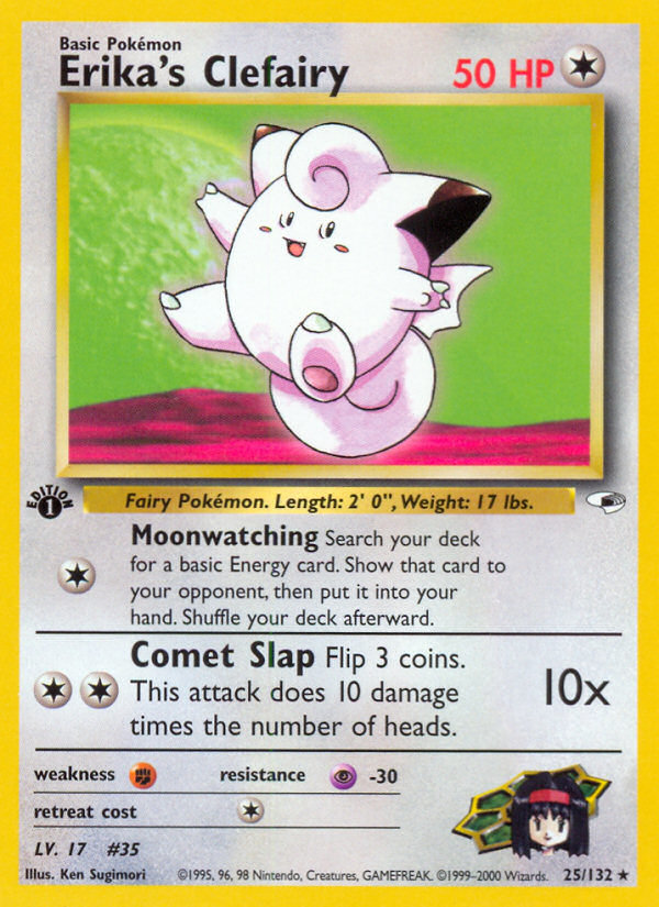 Erika's Clefairy (25/132) [Gym Heroes 1st Edition] | Good Games Morley