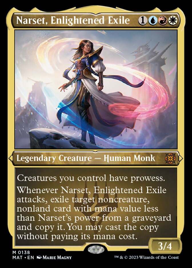 Narset, Enlightened Exile (Foil Etched) [March of the Machine: The Aftermath] | Good Games Morley