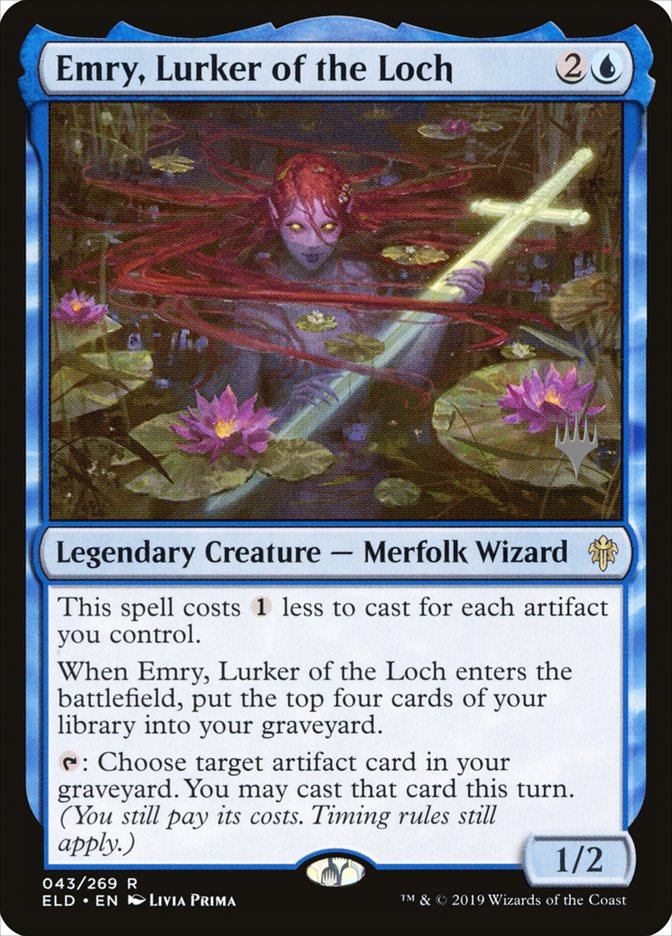 Emry, Lurker of the Loch (Promo Pack) [Throne of Eldraine Promos] | Good Games Morley