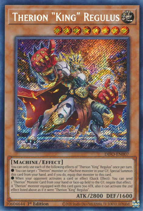 Therion King Regulus [DIFO-EN007] Secret Rare | Good Games Morley