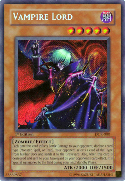 Vampire Lord [DCR-000] Secret Rare | Good Games Morley