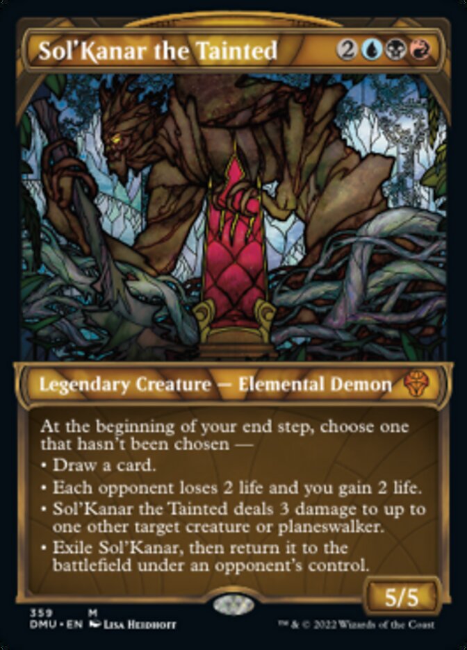 Sol'Kanar the Tainted (Showcase Textured) [Dominaria United] | Good Games Morley