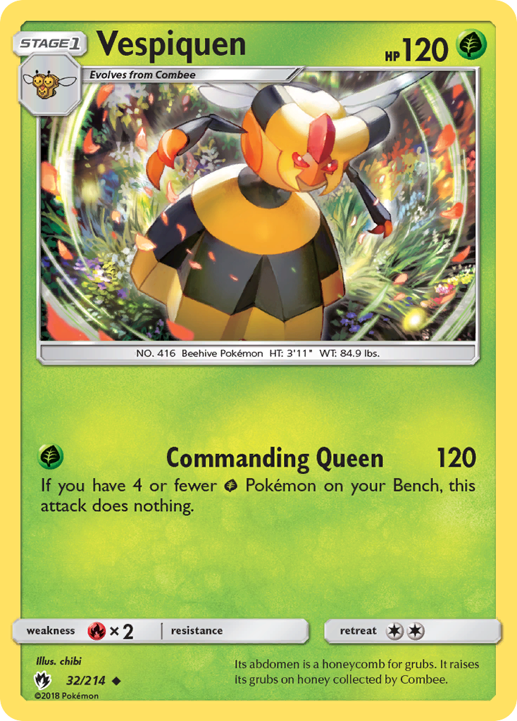 Vespiquen (32/214) [Sun & Moon: Lost Thunder] | Good Games Morley