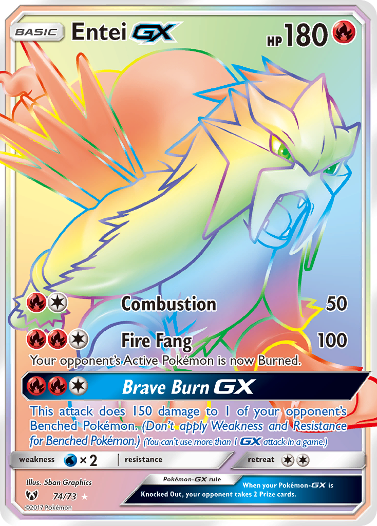 Entei GX (74/73) [Sun & Moon: Shining Legends] | Good Games Morley