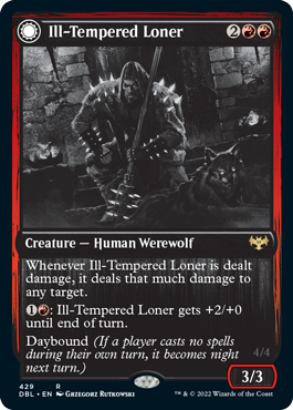 Ill-Tempered Loner // Howlpack Avenger [Innistrad: Double Feature] | Good Games Morley