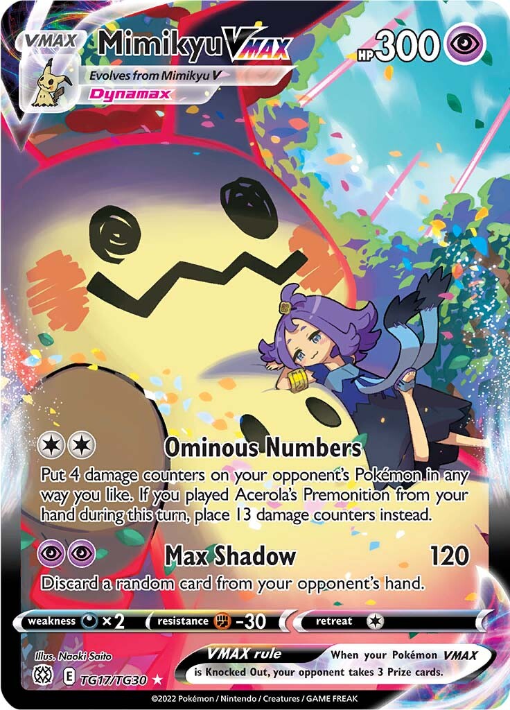 Mimikyu VMAX (TG17/TG30) [Sword & Shield: Brilliant Stars] | Good Games Morley