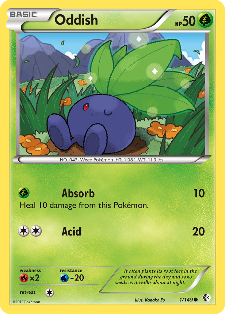 Oddish (1/149) [Black & White: Boundaries Crossed] | Good Games Morley