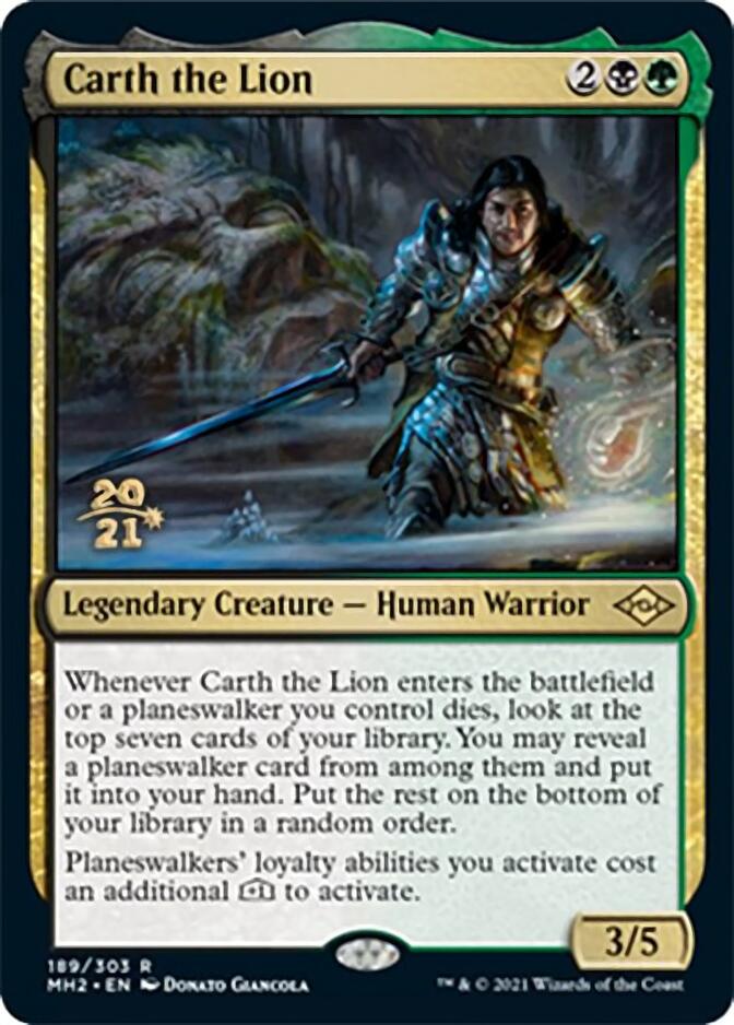 Carth the Lion [Modern Horizons 2 Prerelease Promos] | Good Games Morley