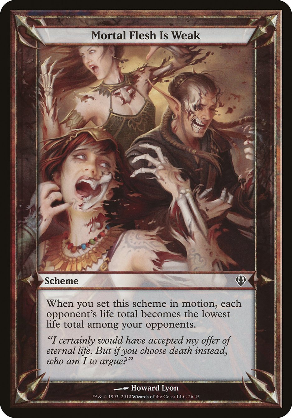 Mortal Flesh Is Weak (Schemes) [Archenemy Schemes] | Good Games Morley