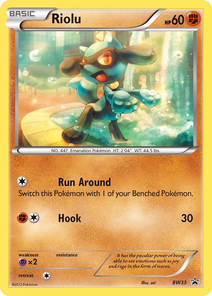 Riolu (BW33) [Black & White: Black Star Promos] | Good Games Morley