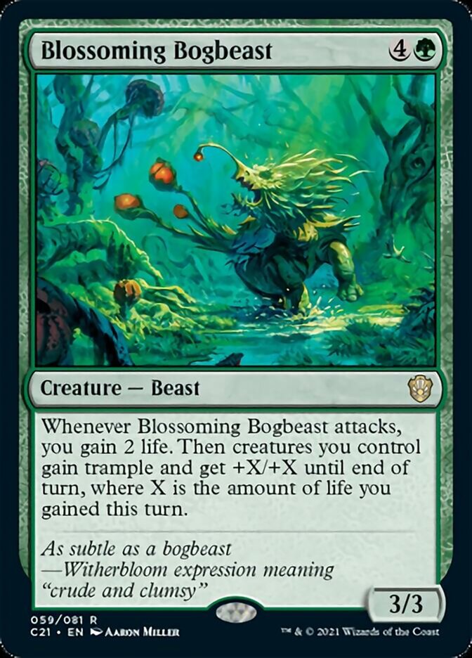 Blossoming Bogbeast [Commander 2021] | Good Games Morley