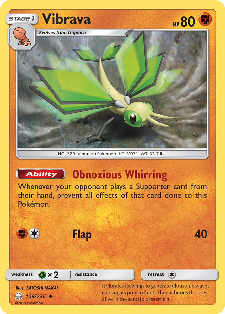 Vibrava (109/236) [Sun & Moon: Cosmic Eclipse] | Good Games Morley
