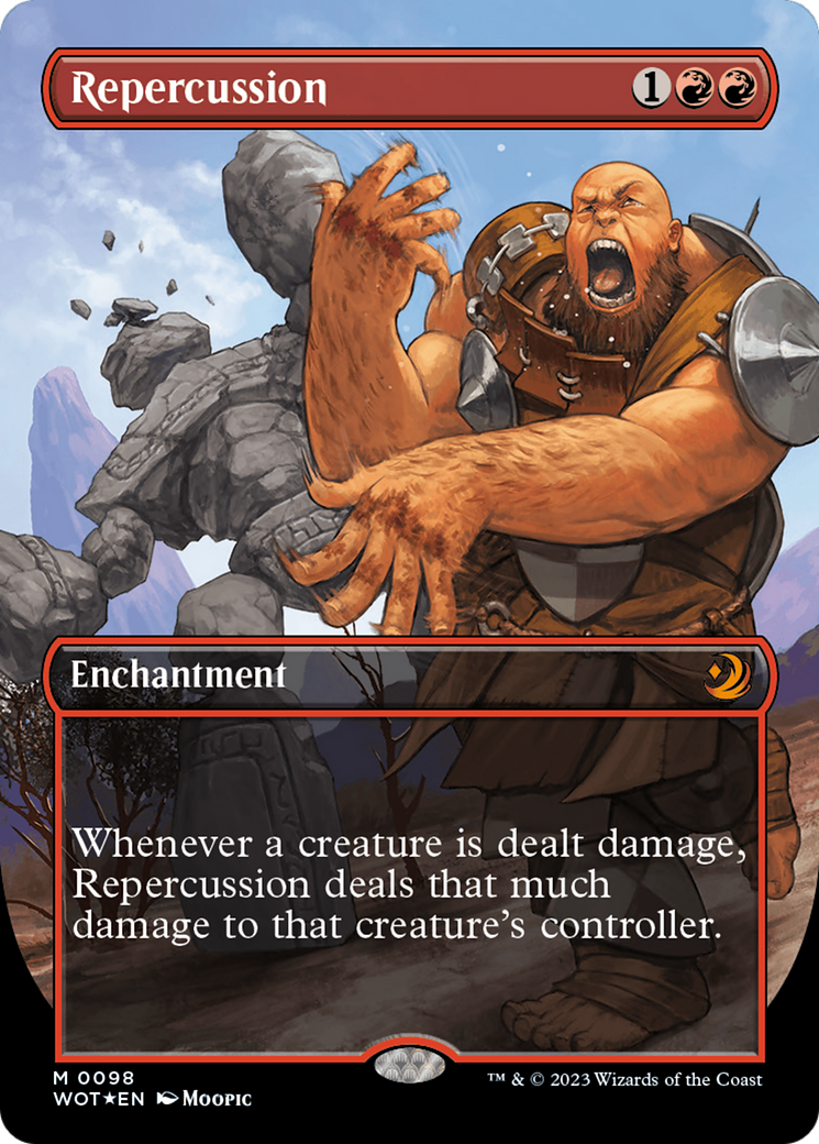 Repercussion (Anime Borderless) (Confetti Foil) [Wilds of Eldraine: Enchanting Tales] | Good Games Morley
