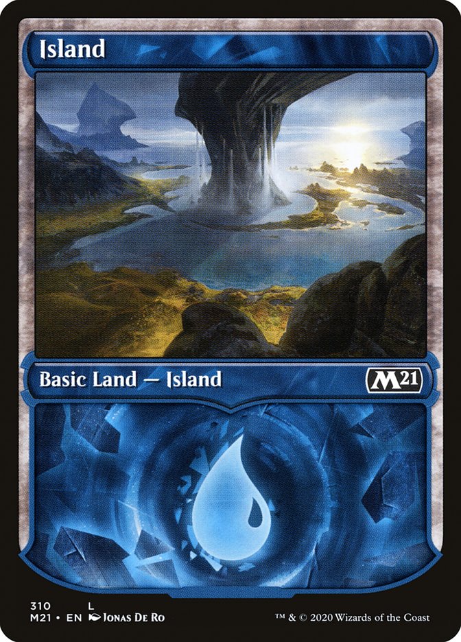 Island (310) (Showcase) [Core Set 2021] | Good Games Morley