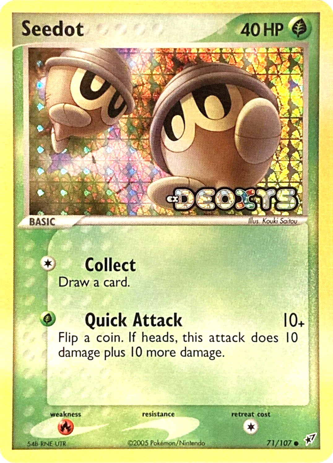Seedot (71/107) (Stamped) [EX: Deoxys] | Good Games Morley