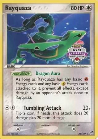 Rayquaza (22/107) (Gym Challenge Promo) [EX: Deoxys] | Good Games Morley