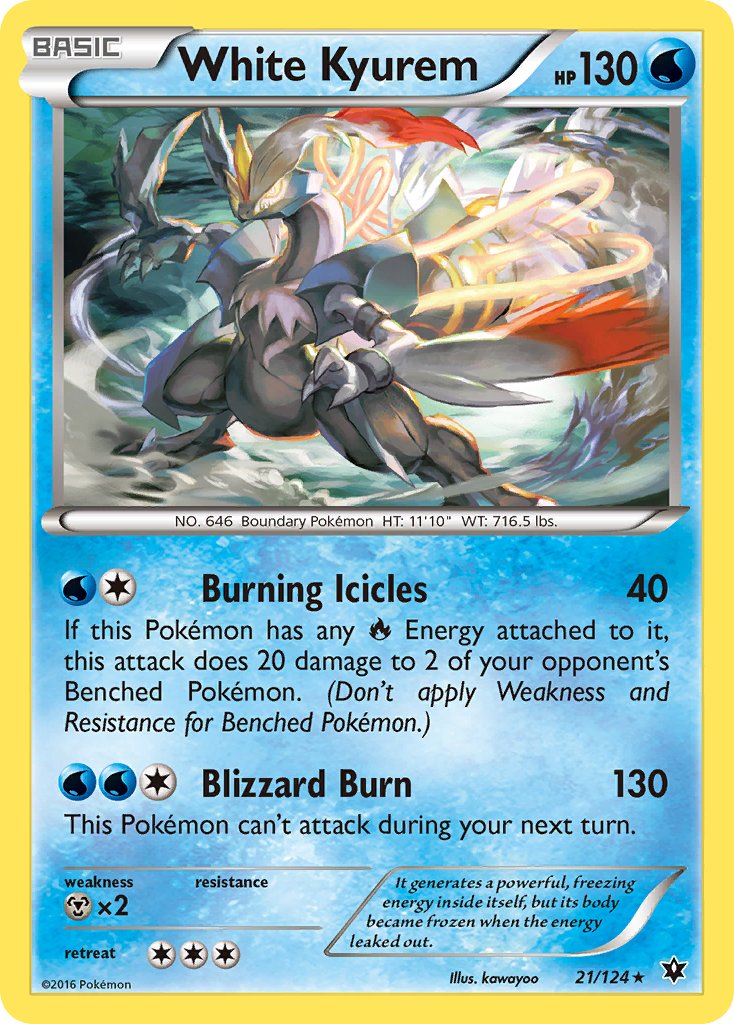 White Kyurem (21/124) (Theme Deck Exclusive) [XY: Fates Collide] | Good Games Morley