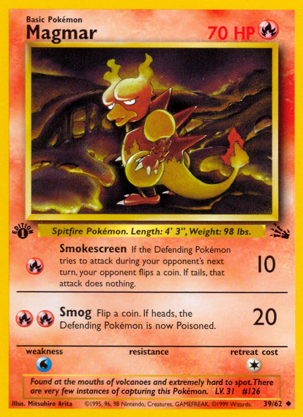 Magmar (39/62) [Fossil 1st Edition] | Good Games Morley