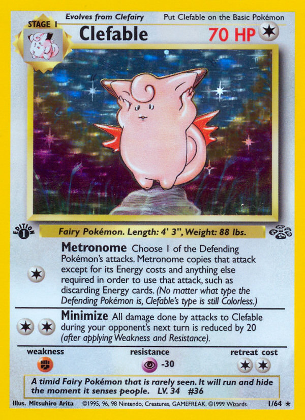 Clefable (1/64) [Jungle 1st Edition] | Good Games Morley