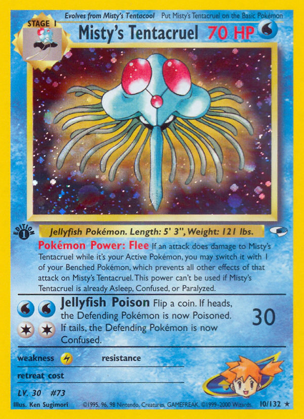 Misty's Tentacruel (10/132) [Gym Heroes 1st Edition] | Good Games Morley