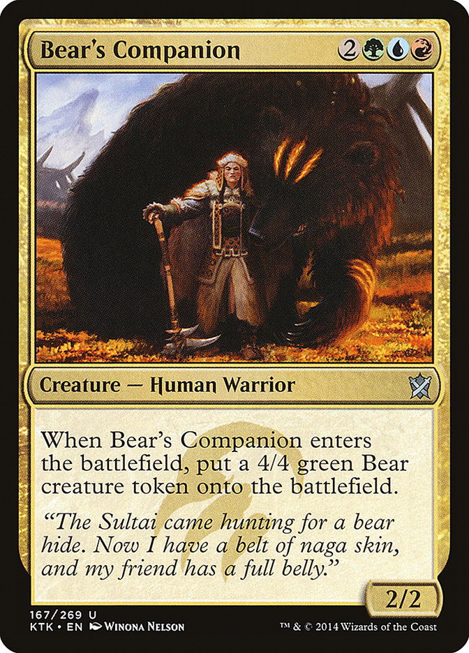 Bear's Companion [Khans of Tarkir] | Good Games Morley