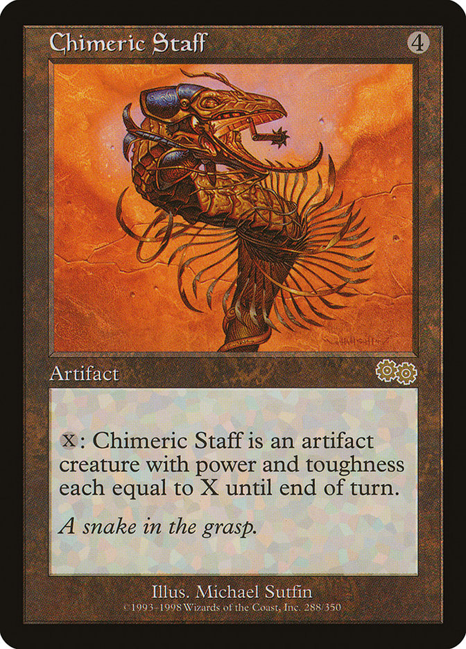 Chimeric Staff [Urza's Saga] | Good Games Morley