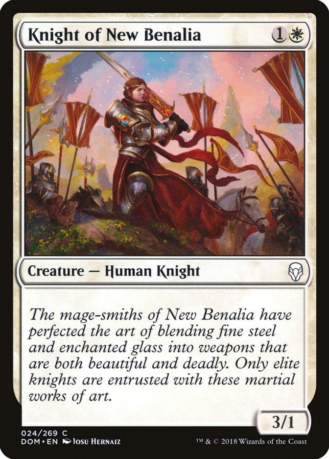 Knight of New Benalia [Dominaria] | Good Games Morley