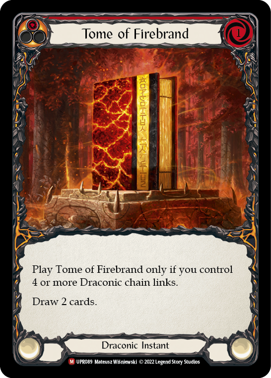 Tome of Firebrand [UPR089] (Uprising)  Rainbow Foil | Good Games Morley
